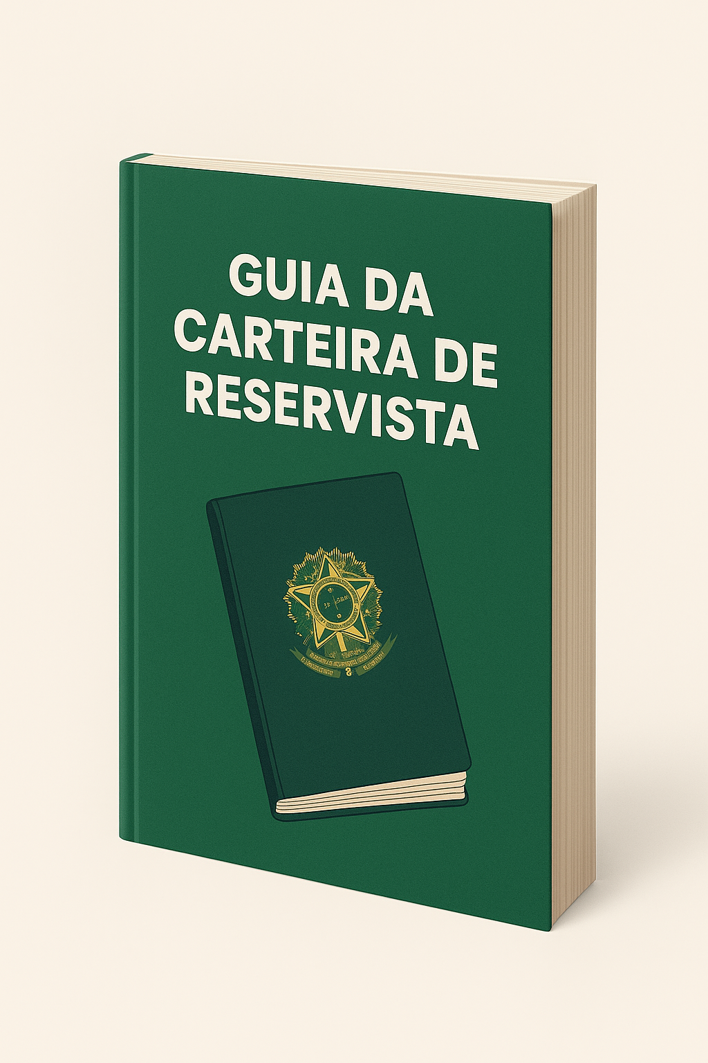 Mockup do e‑book Carteira de Reservista